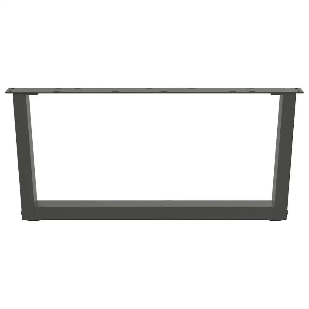 Gambe per Tavolino da CaffÃ¨ a Forma di V 2 pz Antracite 70x(30-31,3) cm Acciaio