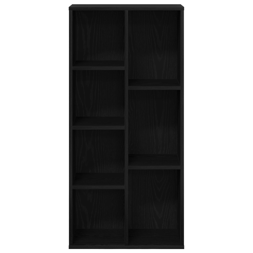 Scaffale  Nero Quercia 50x25x105 cm Legno ingegnerizzato