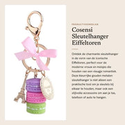 Sostegno per chiavi in forma di Torre Eiffel d'oro - Accessorio per strumenti - Sostegno per chiavi femminile - Sostegno per chiavi auto - Sostegno per tasca - Finestra alta - Accessorio per tasca
