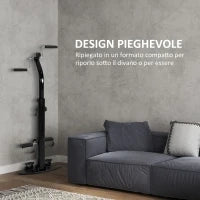 Cyclette per Riabilitazione Gambe e Braccia Pieghevole, Schermo LCD e Altezza Manubrio Regolabile, Nero