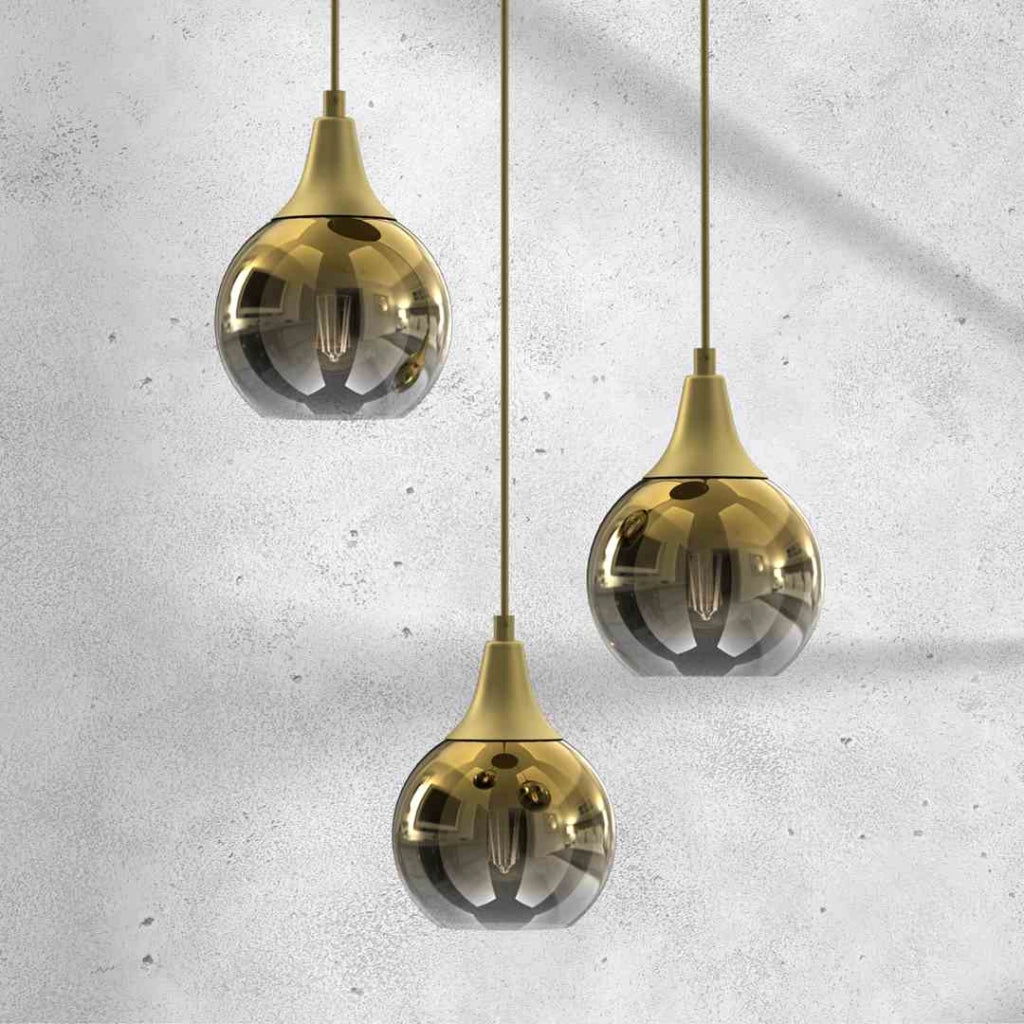 Lampadario a sospensione Milagro Monte MLP8403 oro 3 luci Ø22