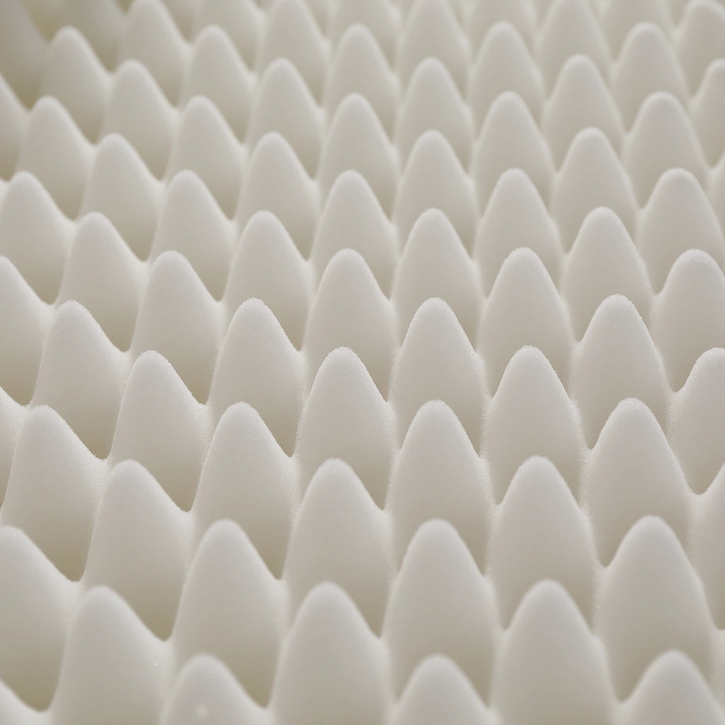 Materasso pieghevole in tessuto a nido d'ape bianco 140x200 cm