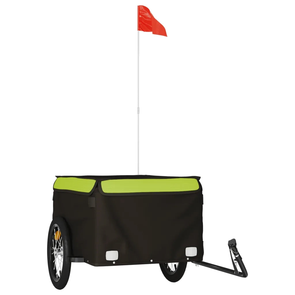 Rimorchio da Bici Nero e Verde 45 kg in Ferro CFW7069013
