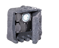 Torretta 2 Spine Shuko + Timer da Esterno  IP44 in Poliestere Grigio