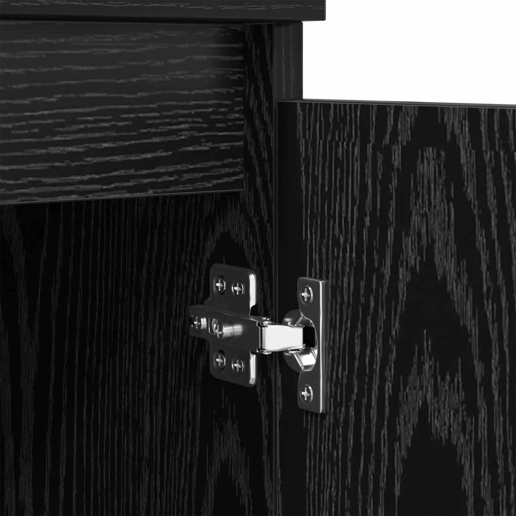 Credenza Rovere Nero 60 x 35 x 70 cm Legno multistrato