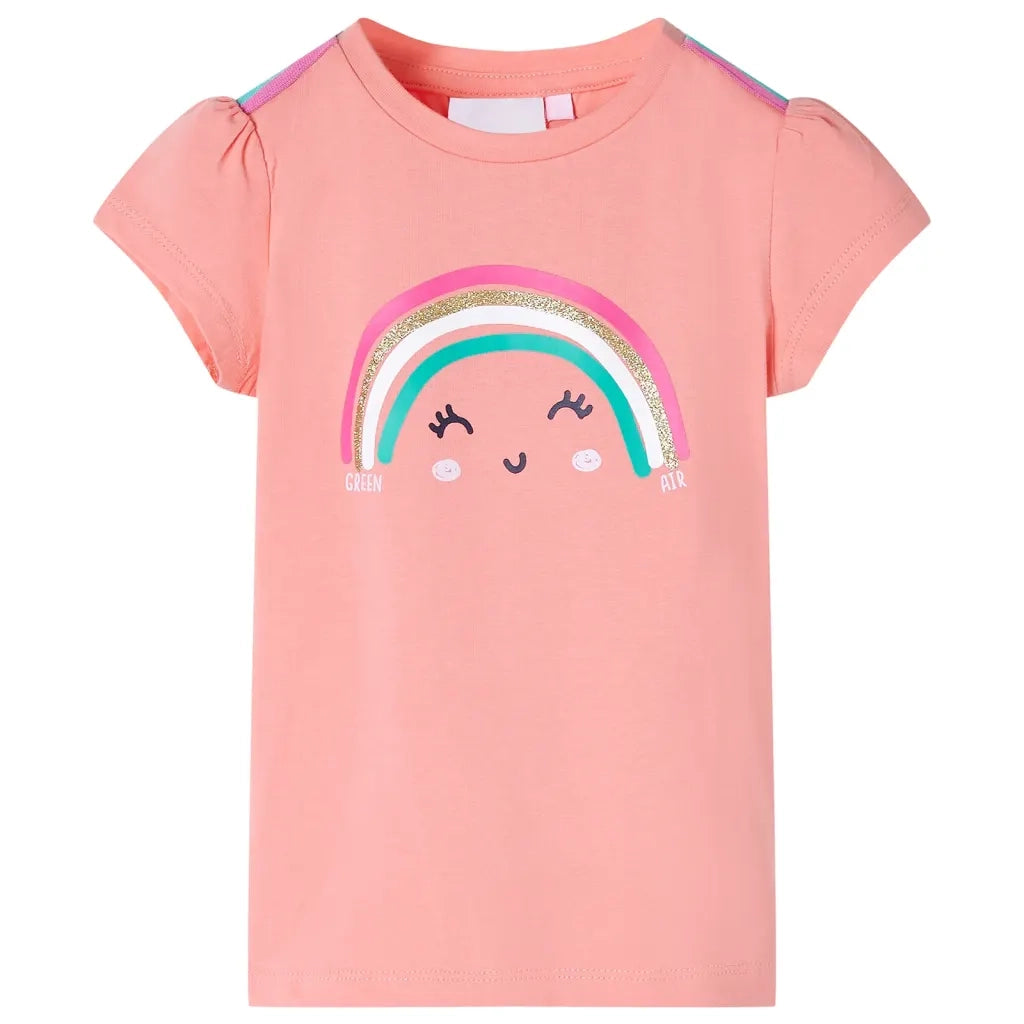 Maglietta da Bambina Corallo Chiaro 140cod mxl 85221