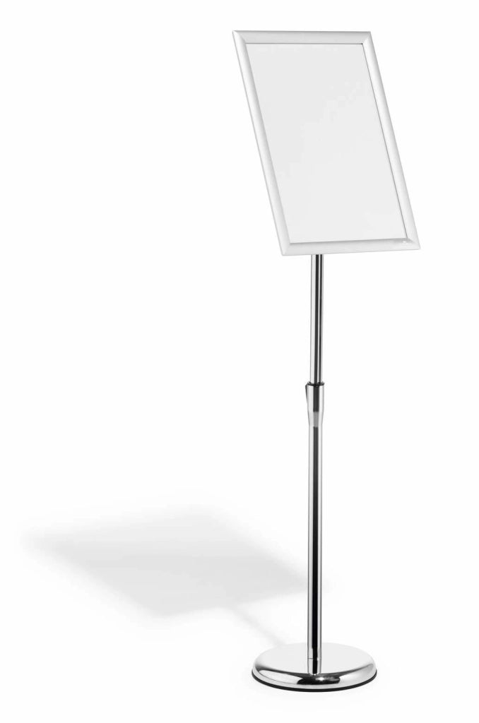 Durable 479923 stand informativo e supporto per brochure A3 Alluminio, Plastica, Acciaio Argento