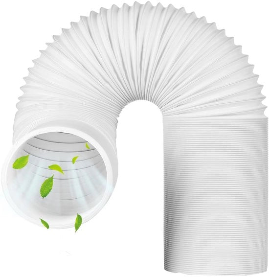 Slang di scarico 2 Metri - 150 mm di diametro - Slang di scarico in PVC - Estensione - Slang portatile per climatizzatore - Adatto per lavastoviglie/estrattore d'aria - Slang di scarico per climatizzatore
