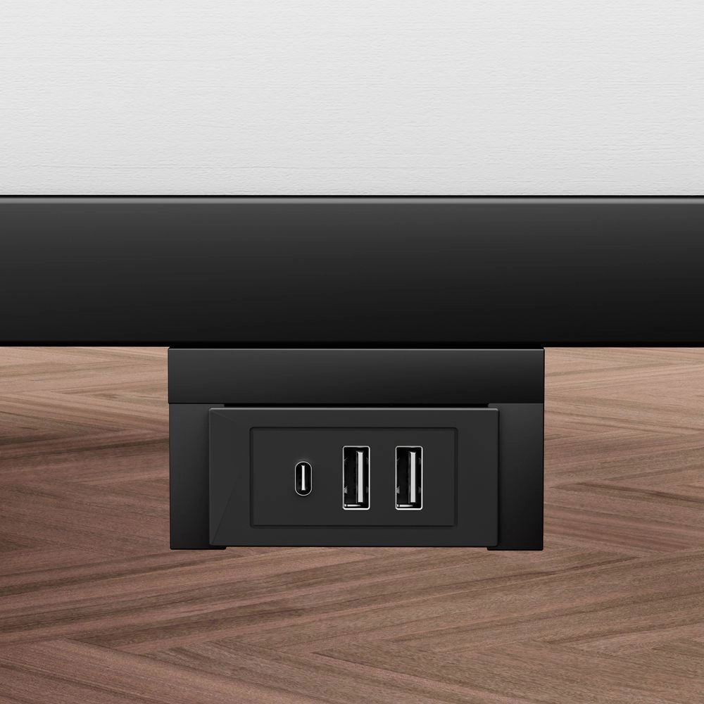Letto piattaforma 160x200cm?- Xylo - design giapponese LED nero