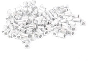 Viti a goccia in alluminio - 100 pezzi - capo piano - tubi di fissaggio - M5 - galvanizzati - viti a goccia di fissaggio