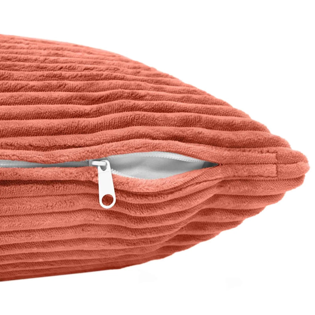 Federa 2 pcs HEERLEN Rosso Arancio 50 x 75 cm corduroy 911645