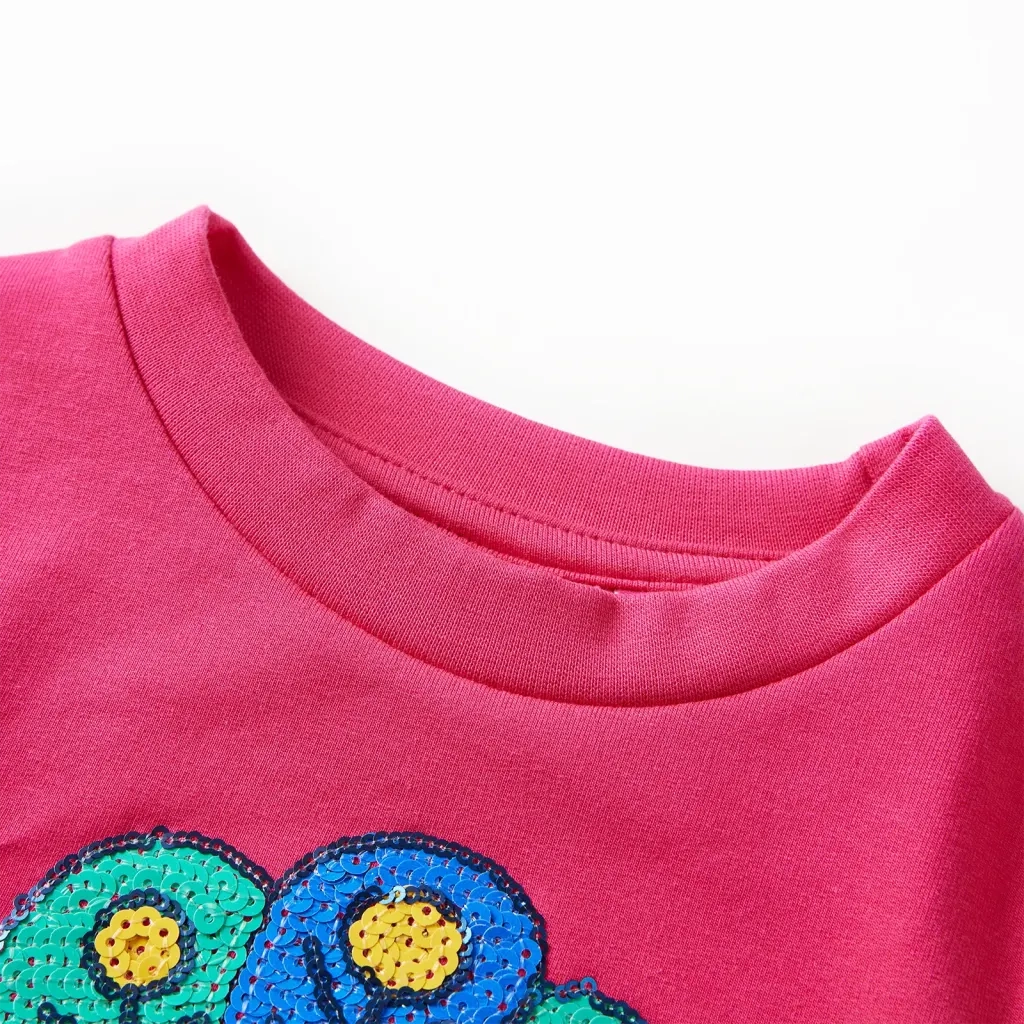 Felpa per Bambini Rosa Brillante 140