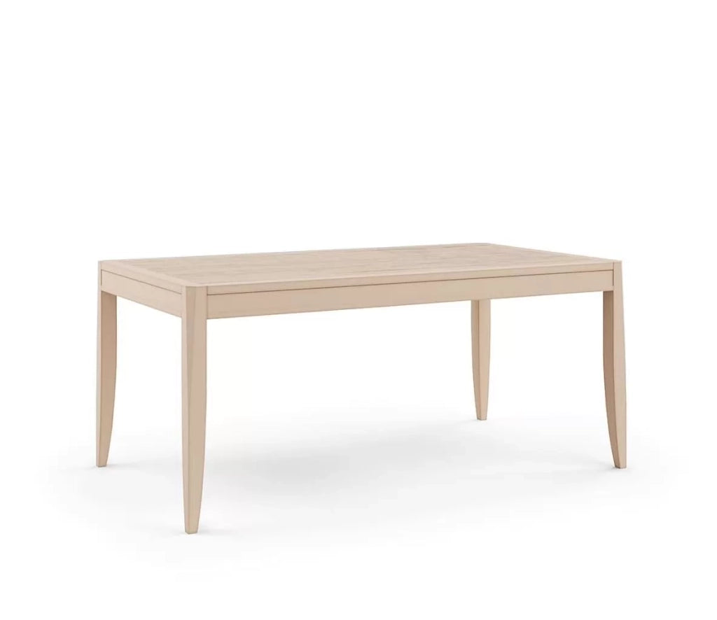 Tavolo rettangolare allungabile con decoro foglia in legno l.160 p.100 h.80 - Mobili 2G