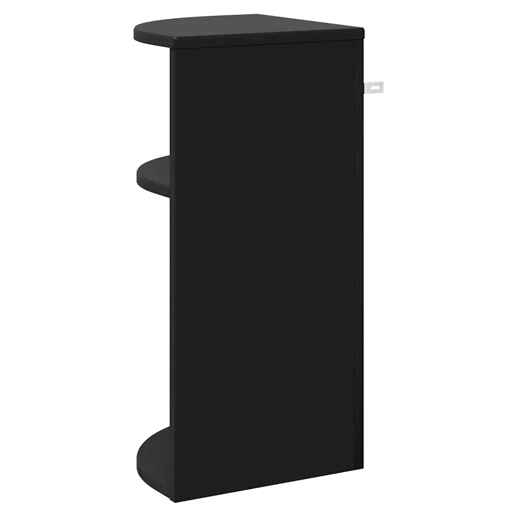 Tavolino | Tavolo laterale Nero 29,6 x 29,6 x 60 cm Legno multistrato