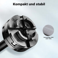 Mandrino di ricambio per tornio da banco, compatibile con filettatura M33 x 3,5, mandrino a ganasce