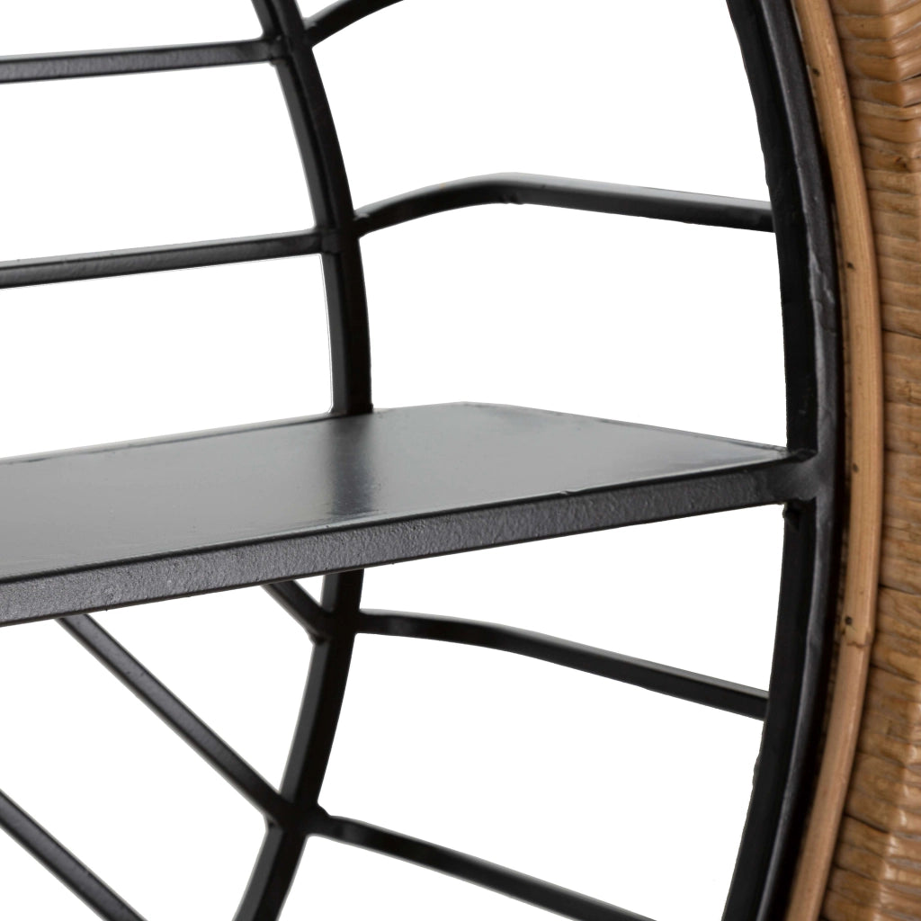 Homer, Mensola un Ripiano, 73x18x65h cm Marrone Rovere