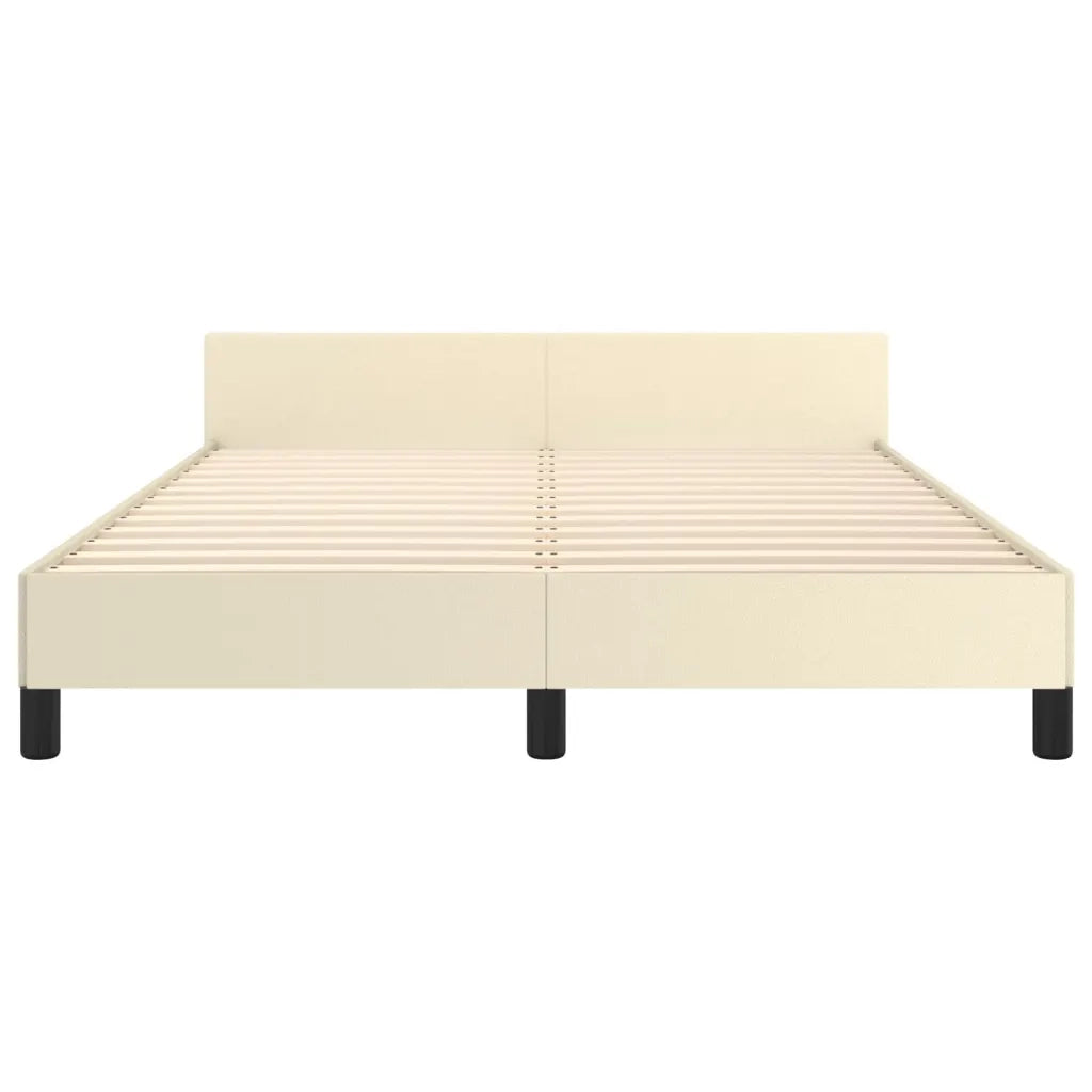 Giroletto con Testiera Crema 140x190 cm in Similpelle cod mxl 58367