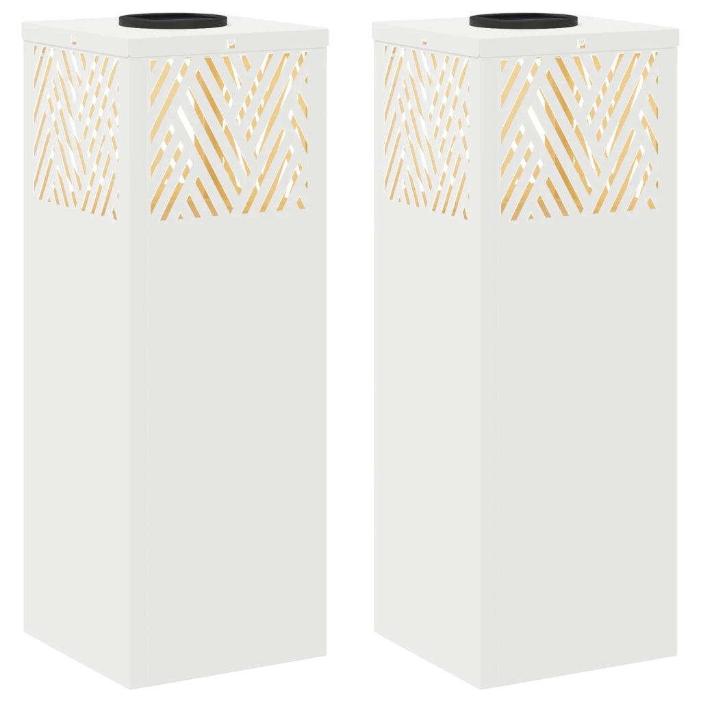 Faro LED solare per sentieri 2 pz Bianco CFW1593132