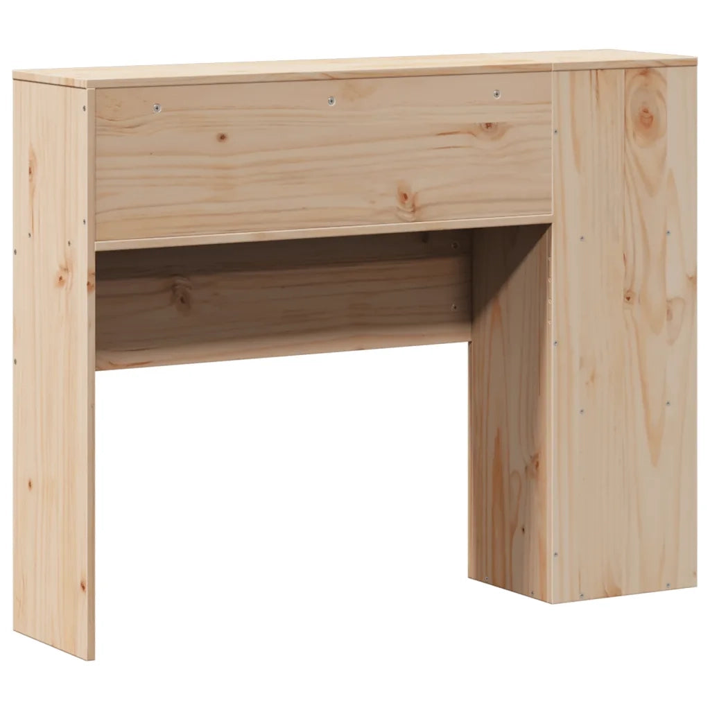 Testiera con Ripiani-Testata contenitore 75 cm in Legno Massello di Pino 395664