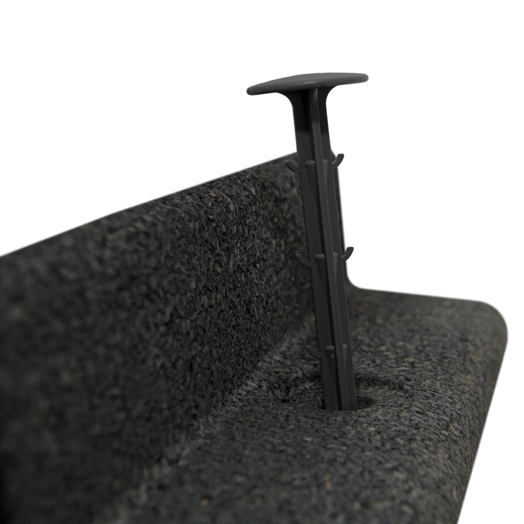 Bordura Flessibile da Giardino 14 x 1,2 m Nero con Martello in Gomma