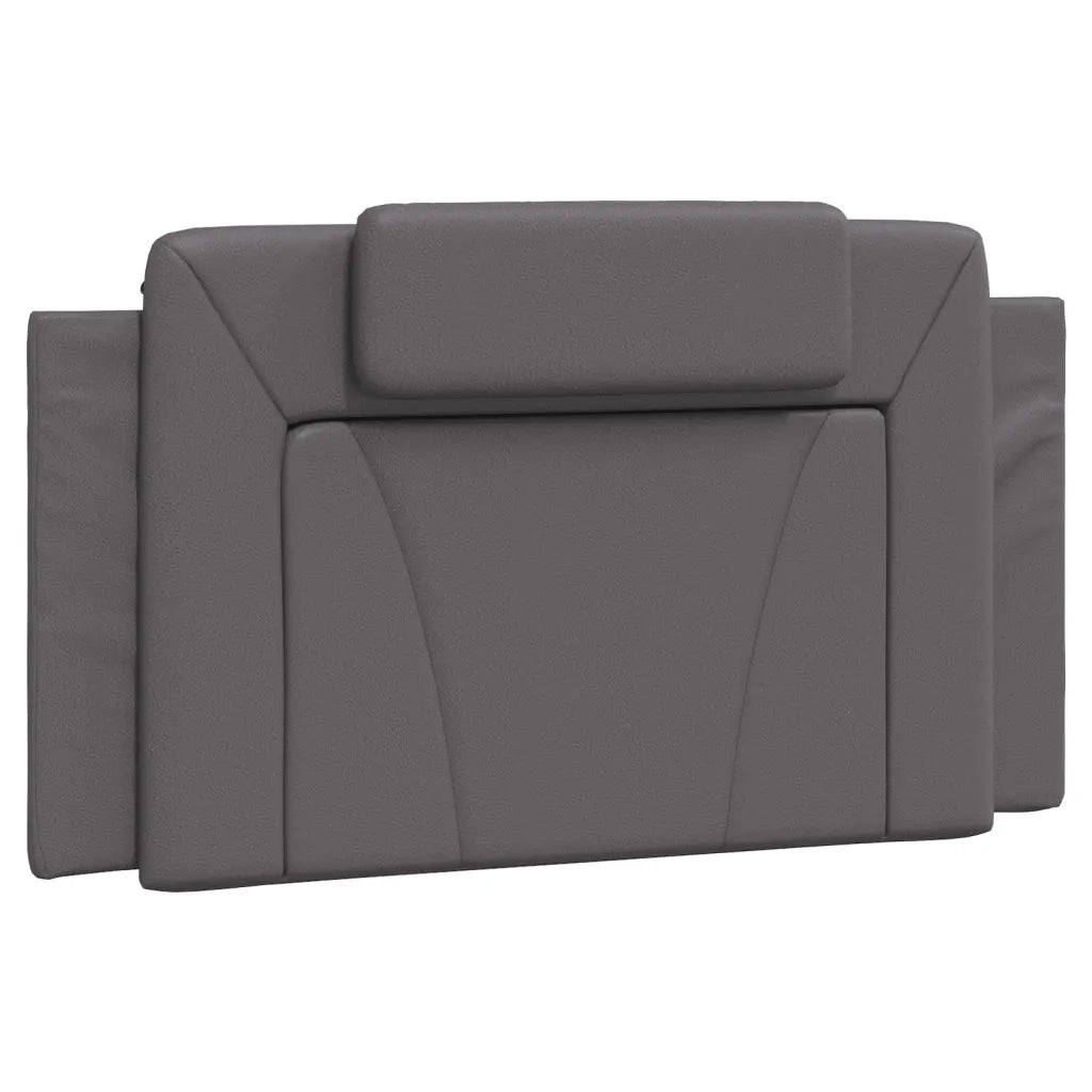 Letto Viana con Materasso-Struttura Letto con Materasso Grigio 100x200 cm in Similpelle