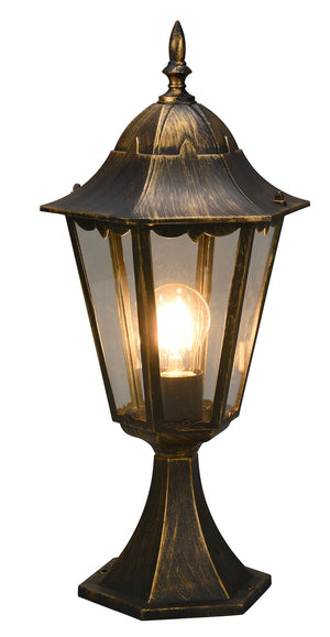 Lampada Palo da Esterno Attacco E27 in Alluminio Ruggine