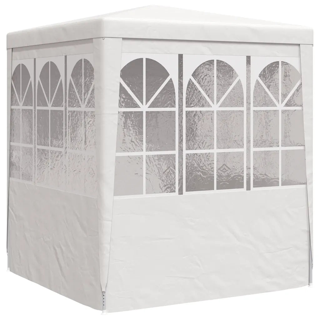 Gazebo Professionale con Pareti 2x2 m Bianco 90 g/m² 48516
