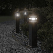 Lampade da terra per esterni 3 pezzi 50 cm alluminio nero 02_0042549