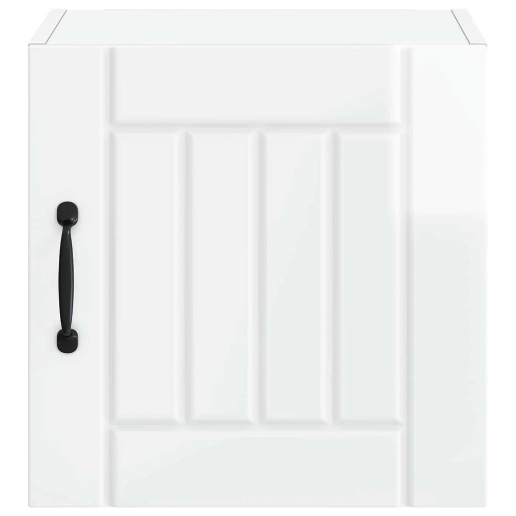Pensile da cucina | Armadietto a muro LUCCA 2 pz Bianco Lucido 40 x 31 x 40 cm