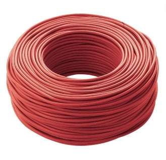 Cavo elettrico cordina unifilare fs17 sezione 2,5mmq rosso 100 metri