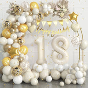 Decorazioni per il 18° Compleanno - Set di Arco di Palloncini e Bandiera per Festa