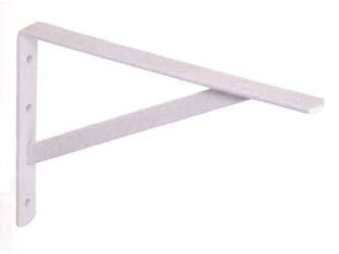 MENSOLA PESANTE VERNICIATA BIANCA CON SAETTA- - mm.400x30x240h. spessore mm.5 - 2 pezzi