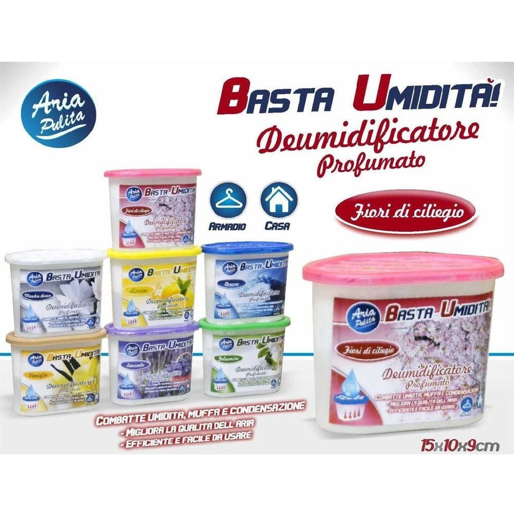 Trade Shop - Deumidificatore 220 Gr. Granuli Deumidificatore Aria Fragranza Fiori Di Ciliegio -