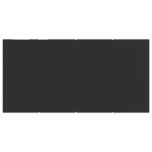 Set da Pranzo da Giardino 5 pz Nero in Rattan PVC 3156544