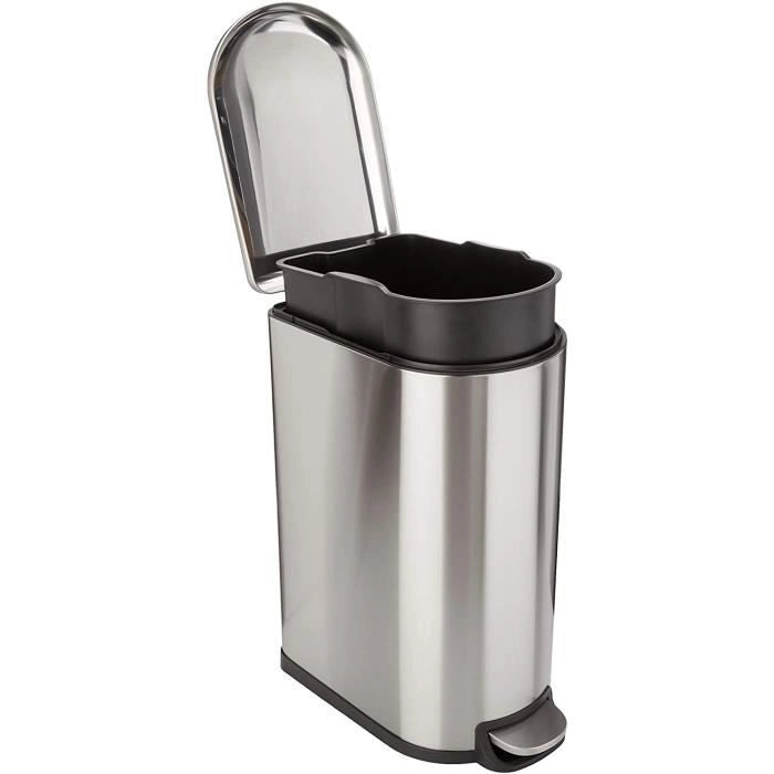 KITCHEN MOVE Pattumiera stretta da cucina - Acciaio - 40L FULLER