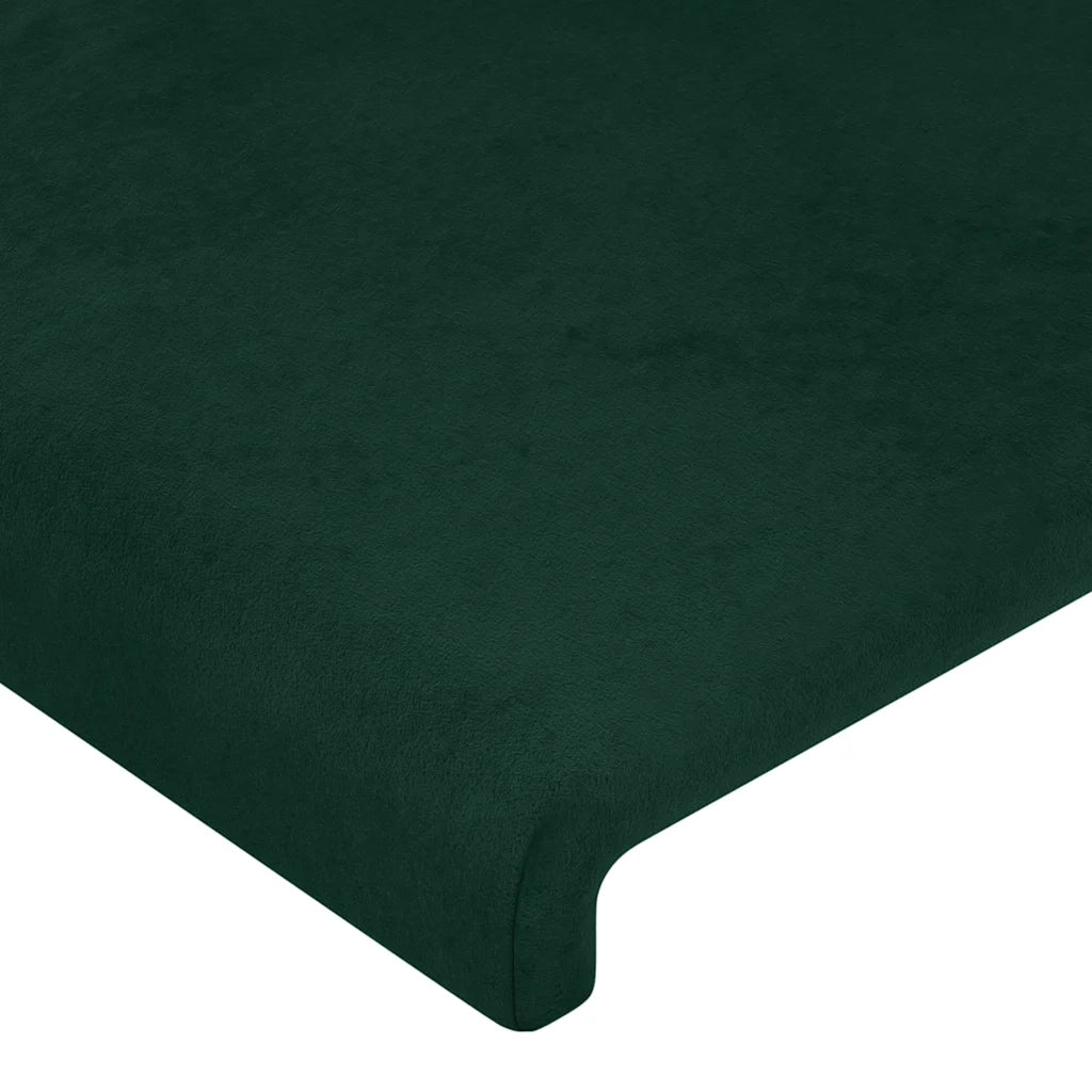 Giroletto senza Materasso Verde Scuro 120x200 cm in Velluto 3125626
