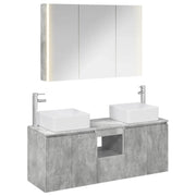Set di Armadi da Bagno 4 pcs Grigio Cemento 3406386