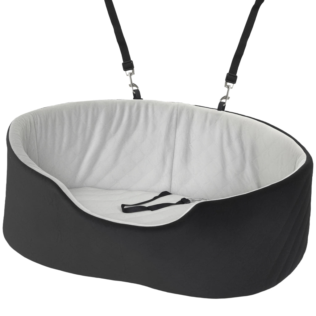 Sedile Auto per Cani ¨C Zephmum ¨C Nero con Base Antiscivolo