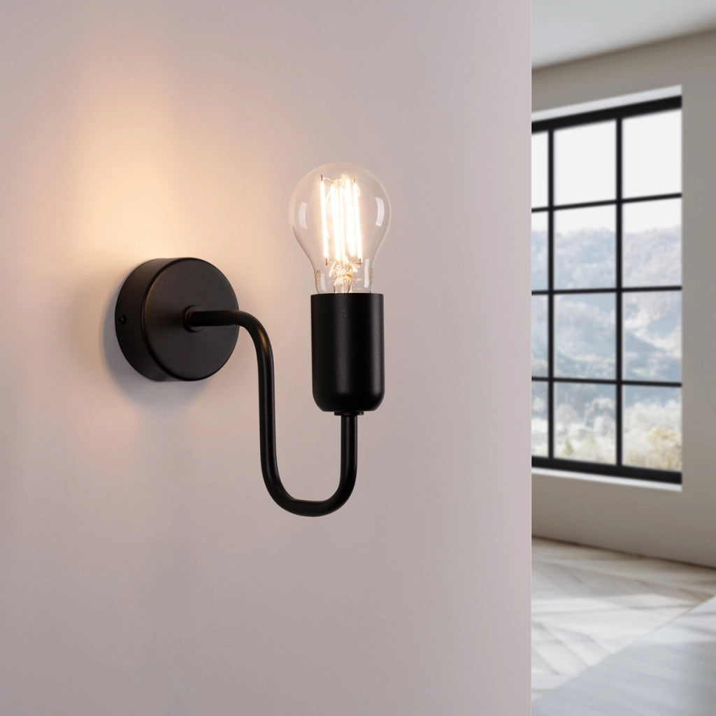 Lampada da parete VECTOR nero