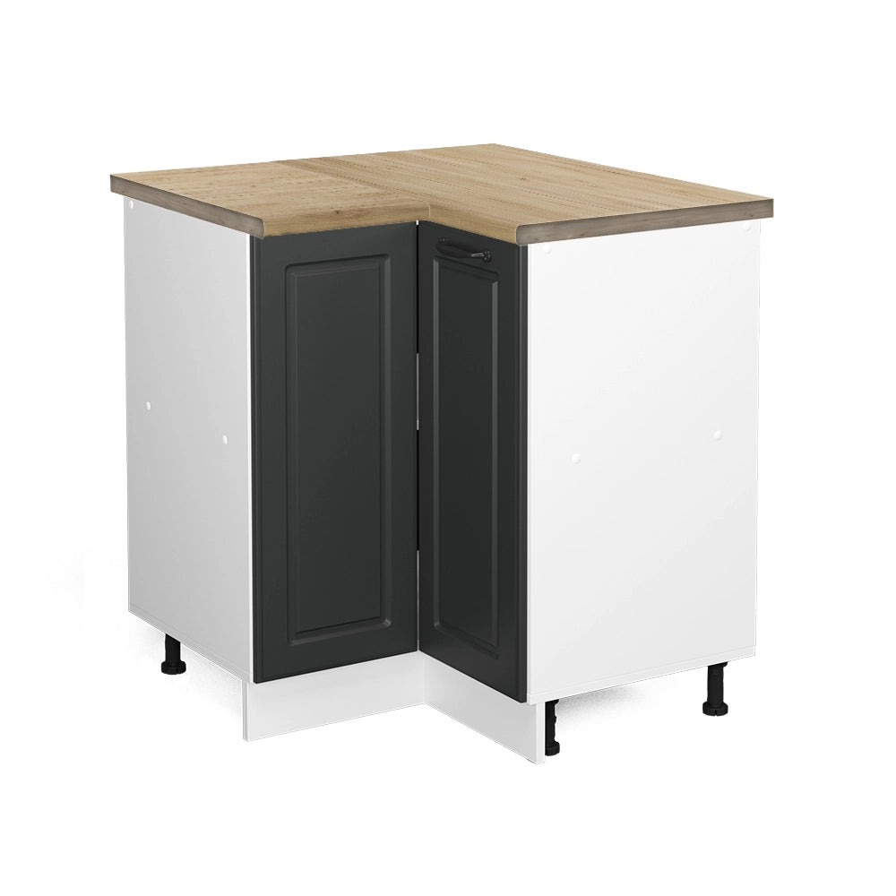 Vicco Mobile ad angolo cucina Antracite casa di campagna 75.6 cm , PL Rovere