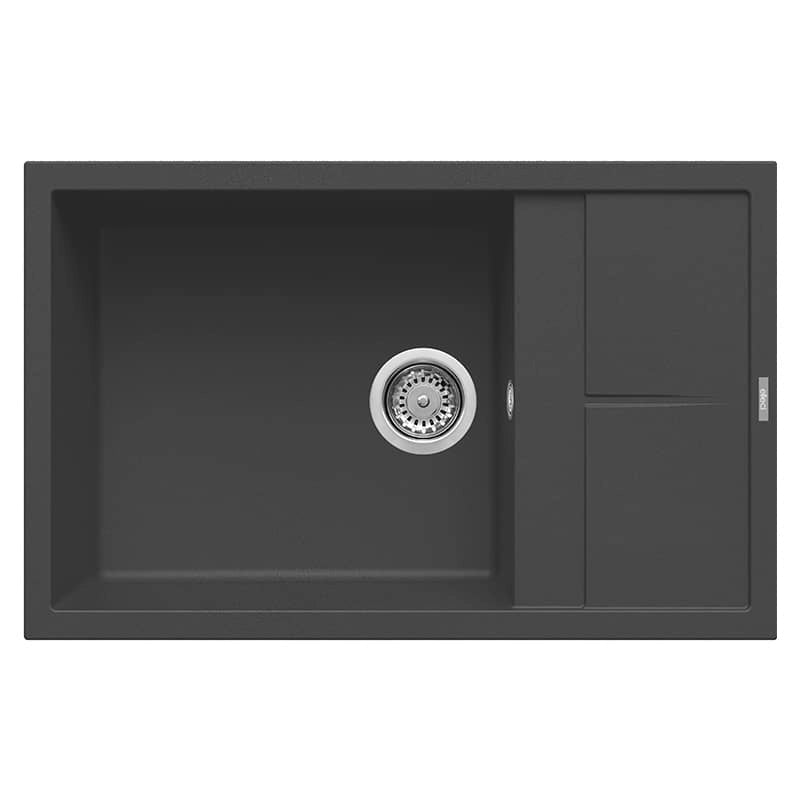 Lavello Elleci Incasso 1 vasca 78x50 Unico 310 Granitek Antracite LGU31059