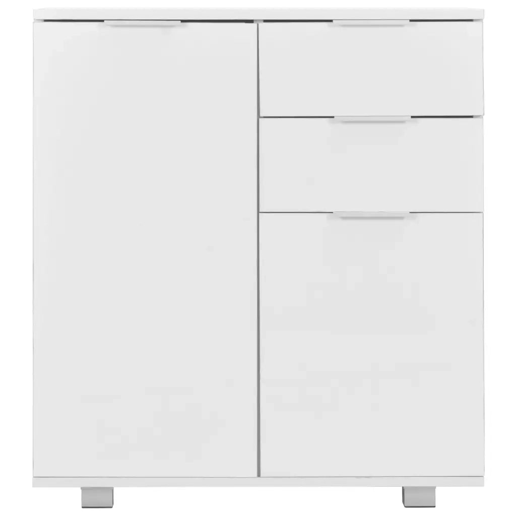 Credenza con Finitura Lucida Bianca 71x35x80 cm in Truciolato 283715