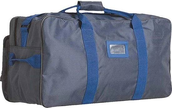 Kit di lavoro da viaggio per uomo per la costruzione in stoffa blu marino - unico taglio