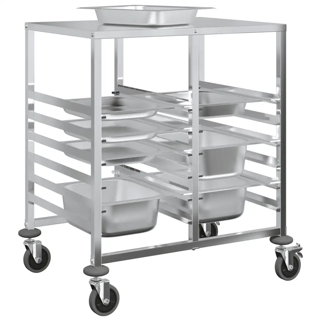 Carrello Portateglie con 12 GN Contenitori 75x55x87 cm 4108074