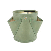 Vaso in tessuto per Erbe Aromatiche BloemBagz da 6 litri, con 3 tasche, colore verde muschio