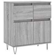 Buffet credenza cassettiera armadio mobile contenitore organizer cucina soggiorno Sonoma 60 x 35 x 70 cm legno ingegnerizzato grigio 02_0036401