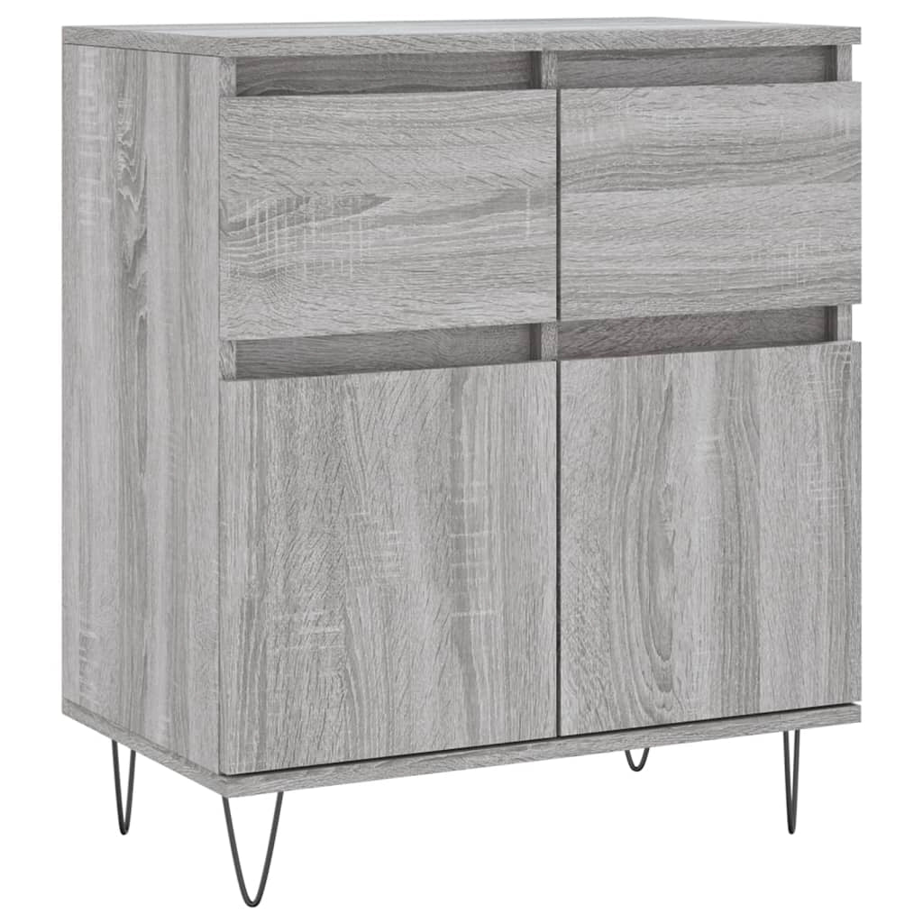 Buffet credenza cassettiera armadio mobile contenitore organizer cucina soggiorno Sonoma 60 x 35 x 70 cm legno ingegnerizzato grigio 02_0036401