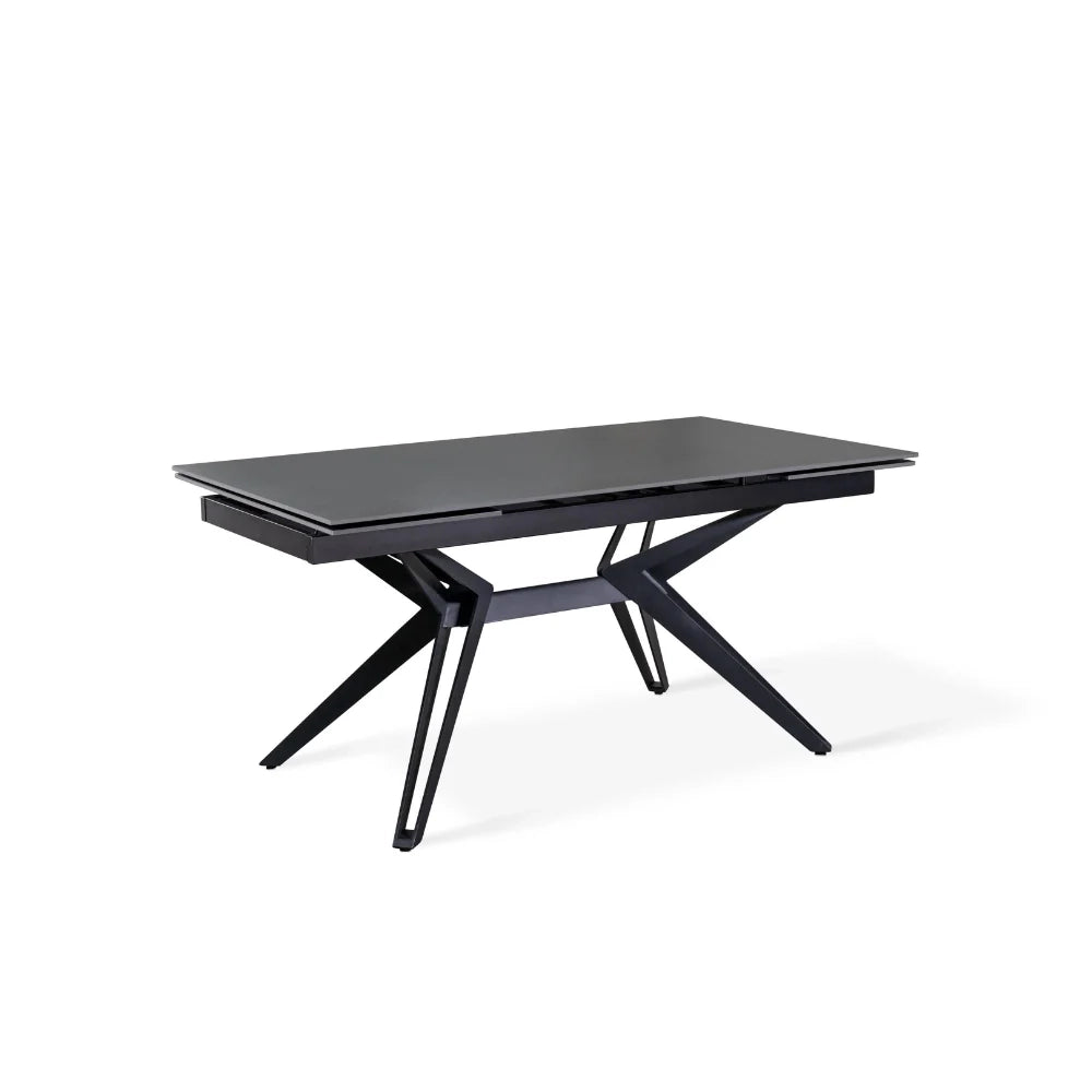 Tavolo da pranzo allungabile in ceramica grigio vintage Iulius 160-240x90 cm fino a 10 posti | Duzzle