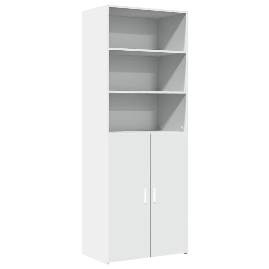 Credenza cassettiera cassettiera mobile contenitore organizer cucina soggiorno soggiorno alto 70 x 42,5 x 185 cm derivati ​​del legno bianco 02_0032767