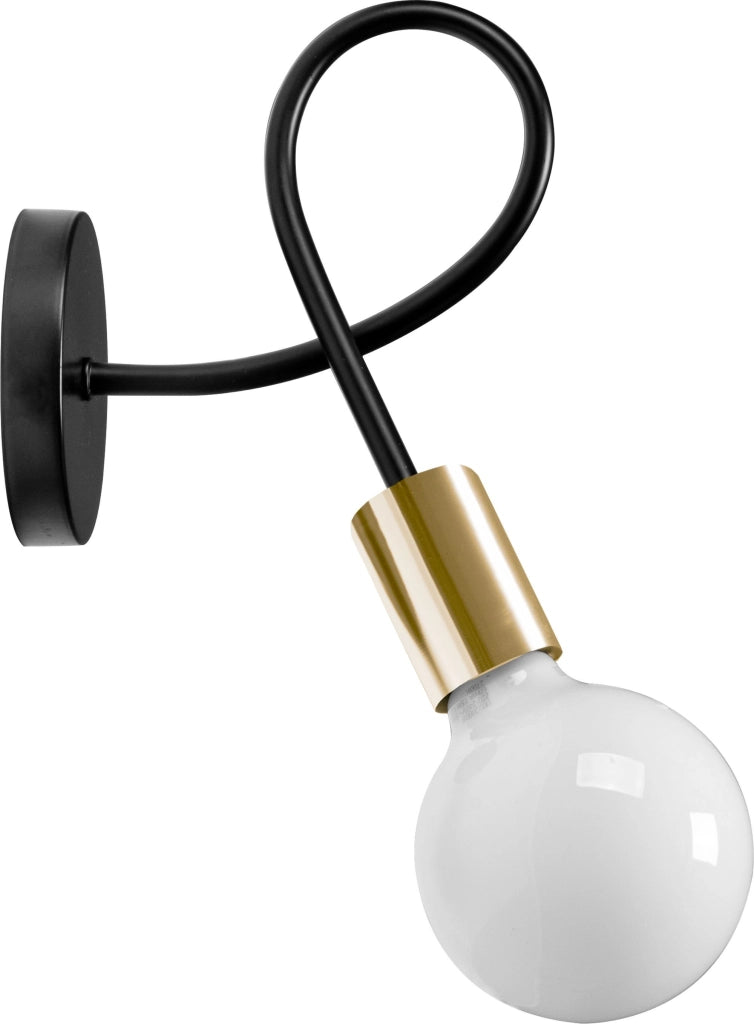 Lampada Da Muro Metallico Loft Paradise Gold APP516-1W
